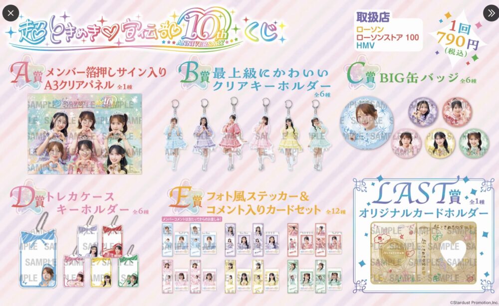 【画像】FRUITS ZIPPER一番くじ景品ラインナップ＆ラストワン賞予想